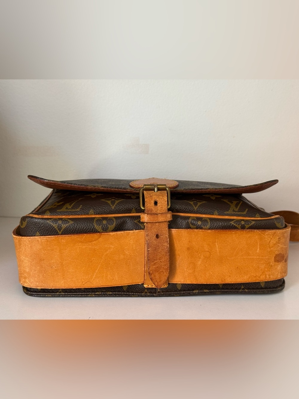 Low start🌟 LOUIS VUITTON Cartouchiere GM Shoulder Bag Monogram 🌟1984 - Picture 6 of 17
